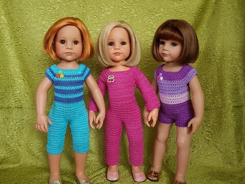 Crochet pattern doll jumpsuit (for 18" or 45-50 cm dolls)