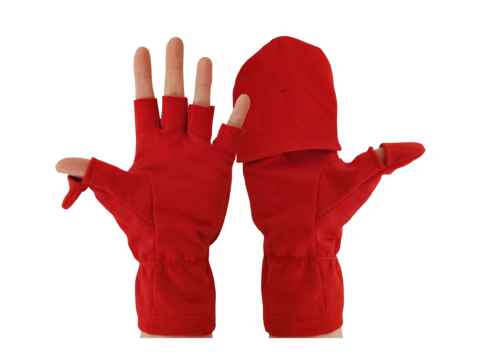 Anleitung Fingerfluffs ~ Handschuhe mit Klappe selber nähen