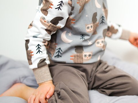 Schnittmuster Kinder Pyjama Anna + Rüdiger für Nähanfänger