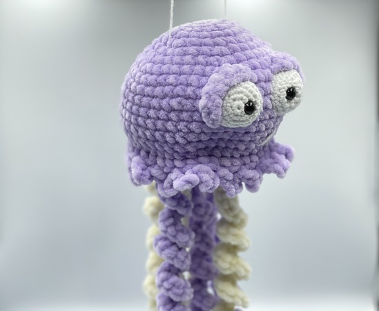 Crochet Pattern - Jellyfish "Glubschi" and her little friend "Fanny"