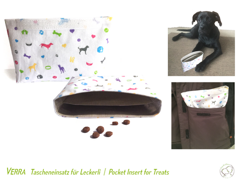 Verra Pocket Insert for Treats, lined, Sewing Pattern
