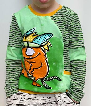 Shirt MOON SURFER Gr. 86 - 164 verschiedene Teilungen