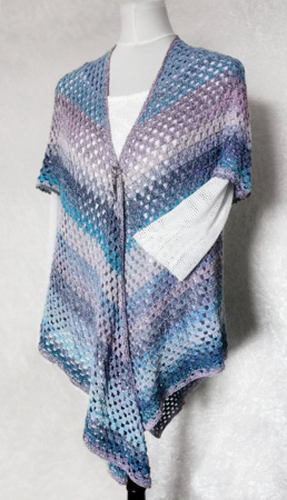 Crochet pattern cardigan or vest 'Papillon' - 2 patterns in one