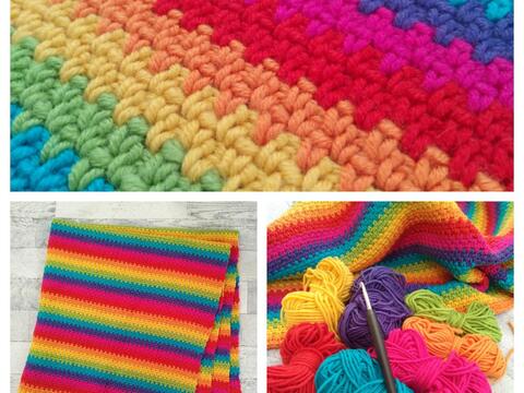 Regenbogen - Babydecke