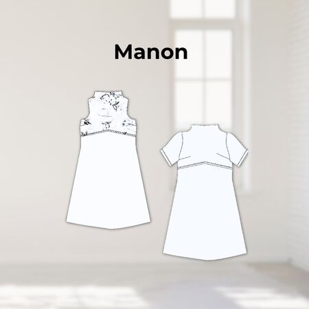 A-Linien Kleid Manon Gr. 34-54 Schnittmuster