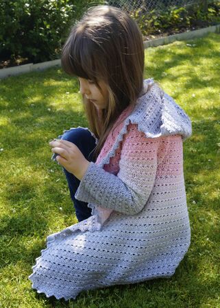 Häkelanleitung Cardigan ( Größentabelle 86-48+ Häkelschrift)