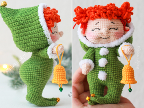 Häkelanleitung Weihnachtself Amigurumi Elf