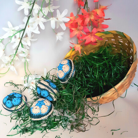 Anleitung für Ostereier gehäkelt mit African Flowers