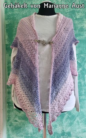 Crochet Pattern Shawl Vest // Vest // Triangle Shawl Tender