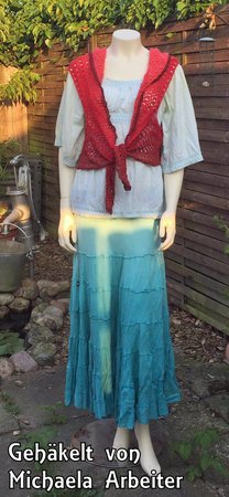 Crochet Pattern Shawl Vest // Vest // Triangle Shawl Tender