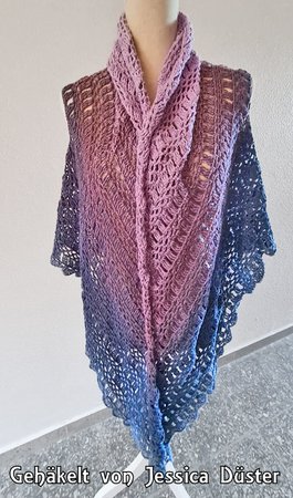 Crochet Pattern Shawl Vest // Vest // Triangle Shawl Tender