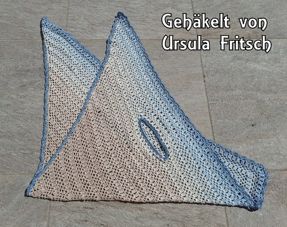 Crochet Pattern Shawl Vest // Vest // Triangle Shawl Tender