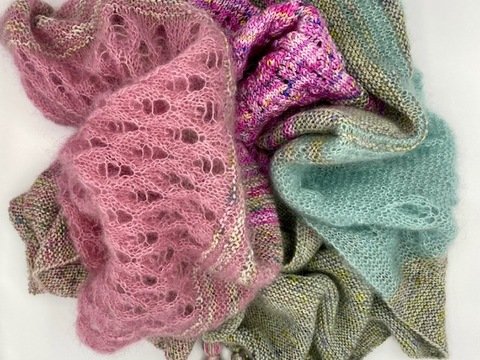 Pattern Shawl Highland Heather
