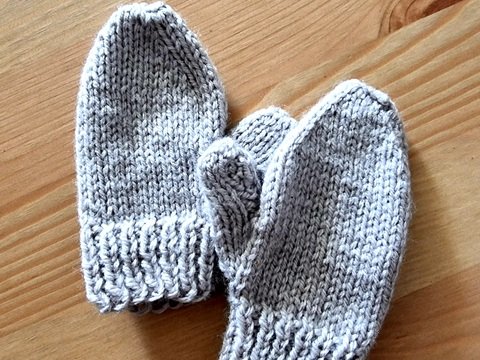 Anleitung Baby Fäustlinge