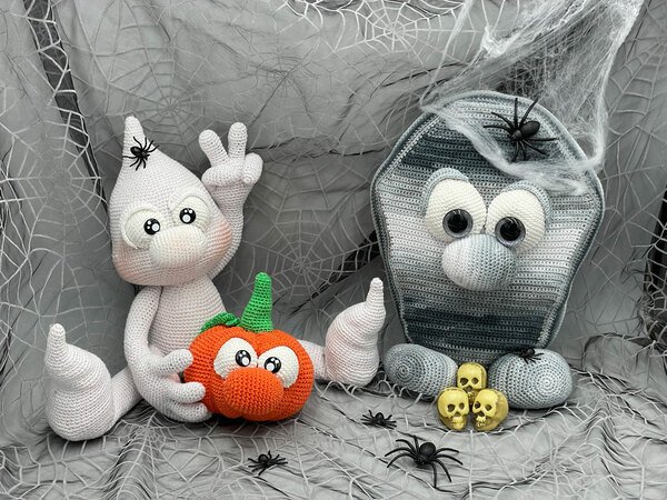 Gothigurumi - "Halloween 2021 XXL - Komplettpaket" **nachtleuchtend**