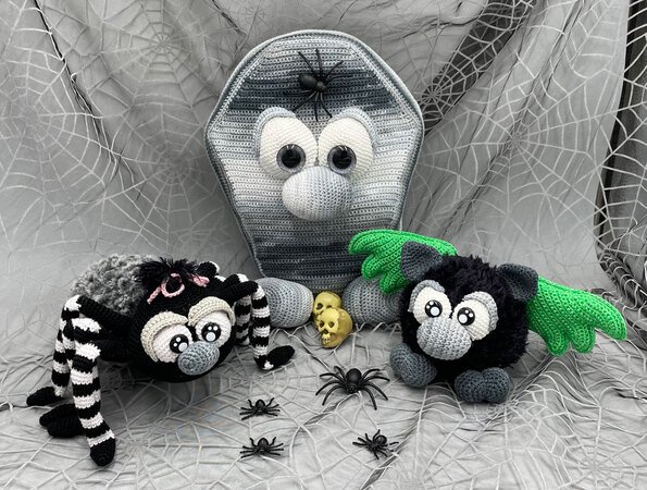 Gothigurumi - "Halloween 2021 XXL - Komplettpaket" **nachtleuchtend**