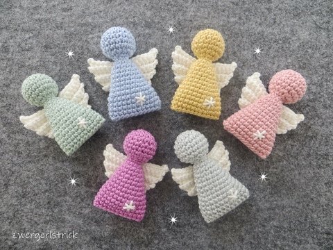 Häkelanleitung für süße Mini-Engelchen