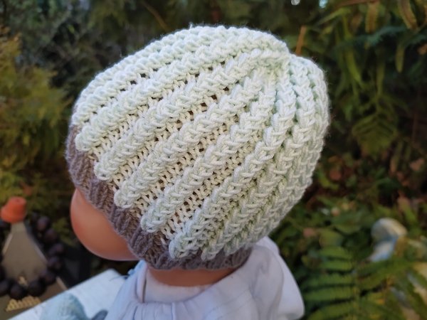 Strickanleitung Mütze "Dezember 2021" Kopfumfang 33 - 55 cm