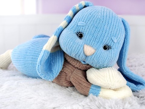 Knitting pattern Pillow bunny