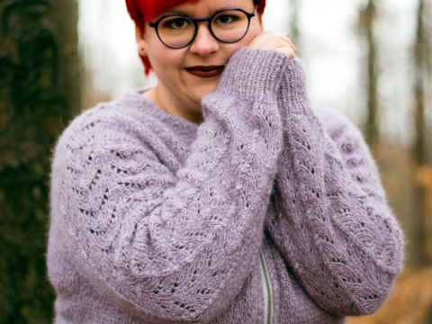 Strickjacke "Folium"
