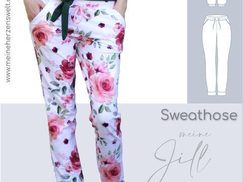 Sweathose Damen – E-Book Schnittmuster Gr. 32-58 – Jill