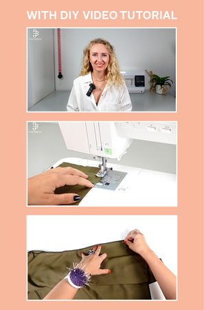 E-Book Schnittmuster Minikleid für Damen, XS-XXXL Einfach Video-Anleitung