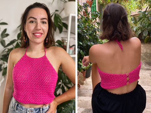 Crochet Pattern: Chloe Halter Top