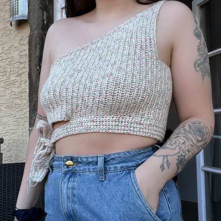 Häkelanleitung: Livia One-Shoulder Top