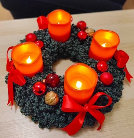Crochet pattern - Advent wreath