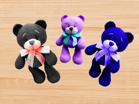 A Crochet Pattern Bear Toy