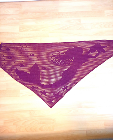 Triangular Shawl Mermaid