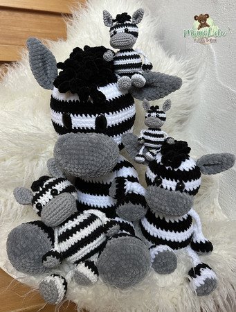 Zebra Schlenkertier, Taschenbaumler - Häkelanleitung