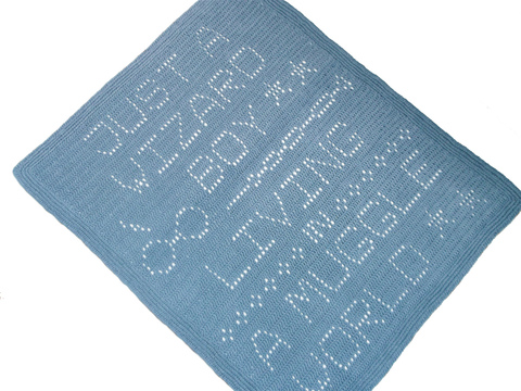 Little wizard baby blanket