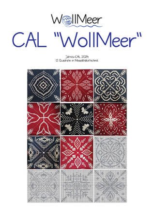 WollMeer-CAL 2024 - Decke aus Mosaikquadraten