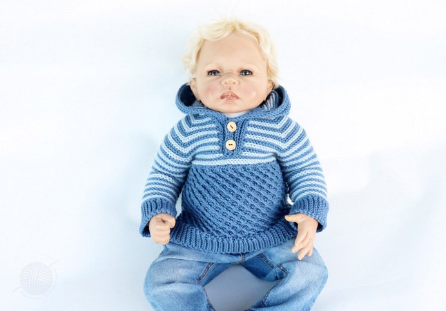Baby & children's sweater "Kai" (Raglan, size: 0 m.-5 y.)