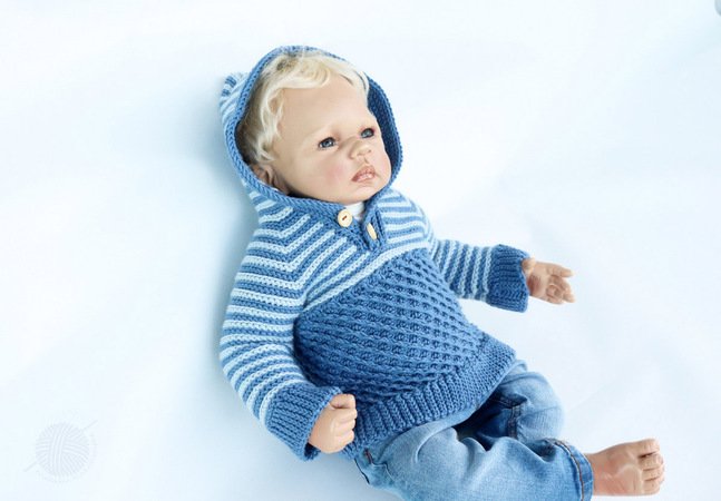 Baby & children's sweater "Kai" (Raglan, size: 0 m.-5 y.)