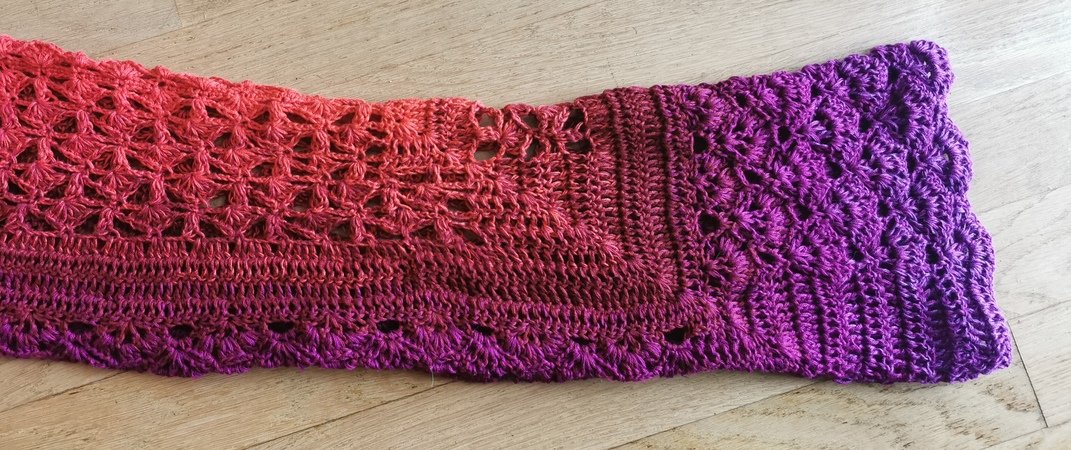 1-Bobbel-Pullover Solouno, Häkelanleitung
