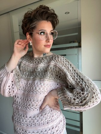 Häkelanleitung Pullover "SHABBY CHIC"