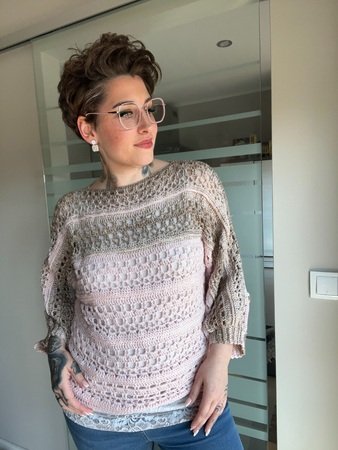 Häkelanleitung Pullover "SHABBY CHIC"