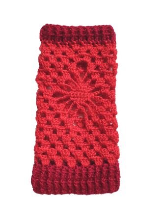 Pulswärmer Handstulpen „SPIDER“ mit Spinnwebmuster und Granny-Muster häkeln