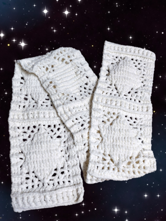 Scarf / stole “Hoshi BE” - crochet pattern