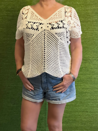 Vier-Granny-Top für den Sommer - Häkelanleitung