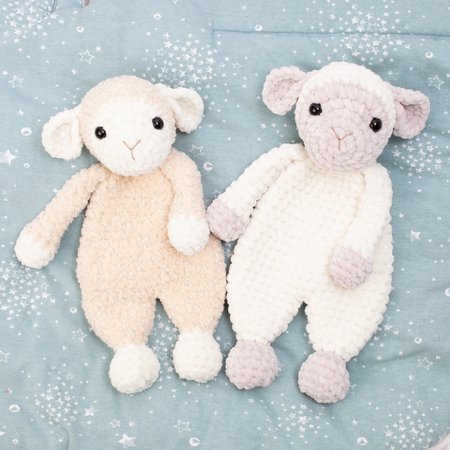 Schaf Schmusetuch Häkelanleitung – Baby Schnuffeltuch, Kuscheltier