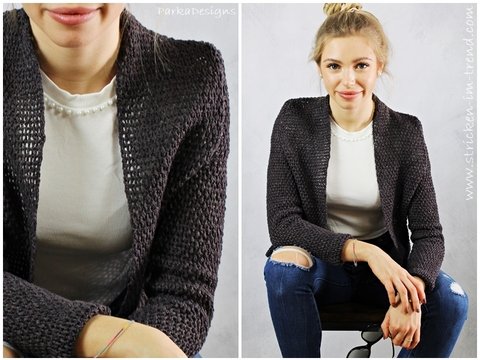 Crochet Pattern for Crochet Jacket | Crochet Blazer YoungFashion #3