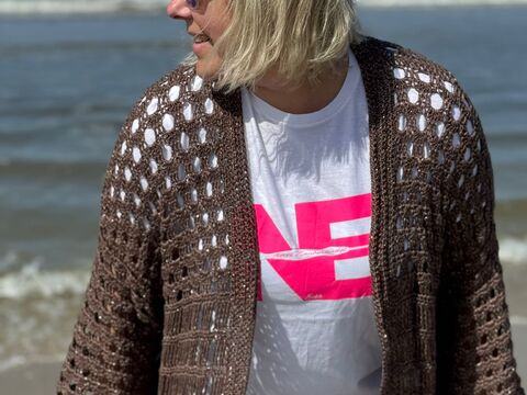 Häkelanleitung Pullover/Shirt Jacke/Weste Kajona